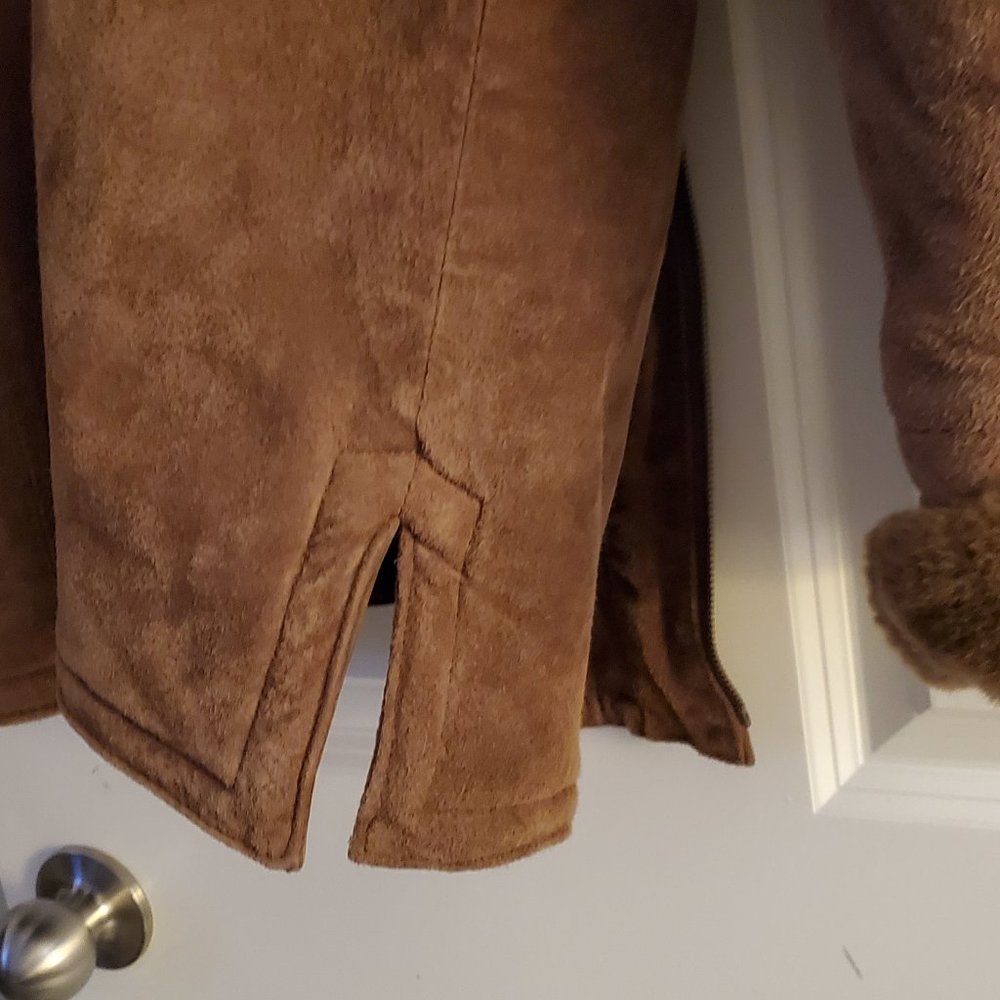 Suede winter jacket